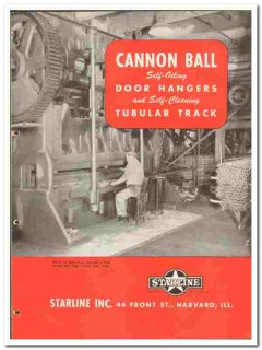 Starline Inc 1946 vintage hardware catalog Cannon Ball door hangers