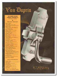 Vonnegut Hardware Company 1946 vintage catalog Von Duprin exit devices