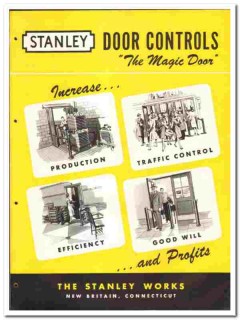 Stanley Works 1946 vintage hardware catalog door controls Stanley Works 1946 vintage hardware catalog door controls