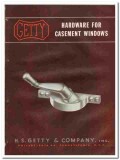 H S Getty Company 1946 vintage hardware catalog casement window H S Getty Company 1946 vintage hardware catalog casement window