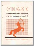 Chase Brass Copper Company 1946 vintage window catalog insect screen