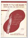 Master Metal Strip Service 1946 vintage window catalog sash balance Master Metal Strip Service 1946 vintage window catalog sash balance