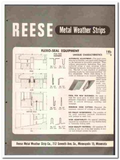 Reese Metal Weather Strip Company 1946 vintage window catalog Reese Metal Weather Strip Company 1946 vintage window catalog