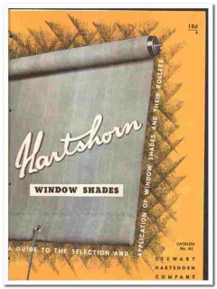 Stewart Hartshorn Company 1946 vintage window catalog shades rollers Stewart Hartshorn Company 1946 vintage window catalog shades rollers