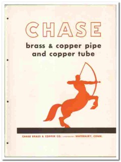 Chase Brass Copper Company 1946 vintage plumbing catalog pipe tube