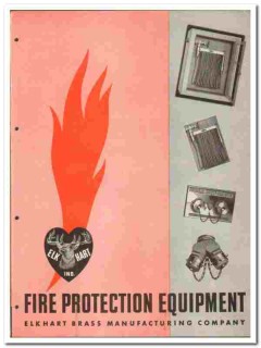Elkhart Brass Mfg Company 1946 vintage plumbing catalog fire equipment