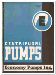 Economy Pumps Inc 1946 vintage plumbing catalog centrifugal