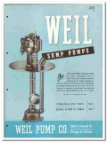 Weil Pump Company 1946 vintage plumbing catalog sump condensation Weil Pump Company 1946 vintage plumbing catalog sump condensation