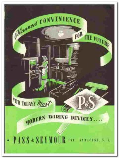 Pass Seymour Inc 1946 vintage electrical catalog wiring device Despard