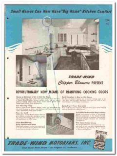 Trade-Wind Motorfans Inc 1946 vintage heating catalog Clipper Blowers