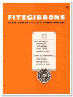 Fitzgibbons Boiler Company 1946 vintage heating catalog air condition