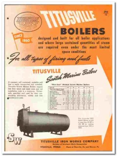 Titusville Iron Works Company 1946 vintage heating catalog boilers