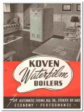 Waterfilm Boilers Inc 1946 vintage heating catalog Koven Boilers Venko