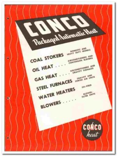Conco Engineering Works 1946 vintage heating catalog automatic package Conco Engineering Works 1946 vintage heating catalog automatic package