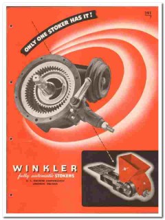 U S Machine Corp 1946 vintage heating catalog Winkler automatic stoker