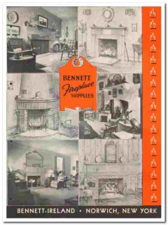 Bennett-Ireland Company 1946 vintage heating catalog fireplace Bennett-Ireland Company 1946 vintage heating catalog fireplace