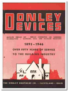 Donley Brothers Company 1946 vintage heating catalog fireplace devices Donley Brothers Company 1946 vintage heating catalog fireplace devices