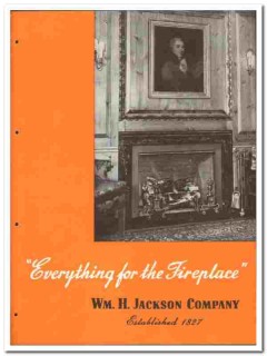 Wm H Jackson Company 1946 vintage heating catalog fireplace Wm H Jackson Company 1946 vintage heating catalog fireplace