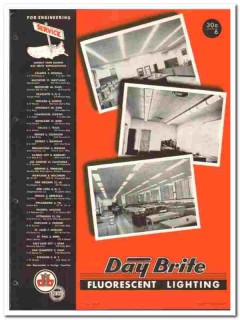 Day-Brite Lighting Inc 1946 vintage electrical catalog fluorescent