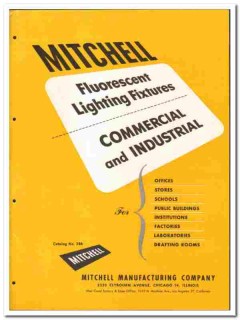 Mitchell Mfg Company 1946 vintage electrical catalog lighting fixtures