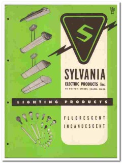 Sylvania Electric Products Inc 1946 vintage catalog lighting fixtures Sylvania Electric Products Inc 1946 vintage catalog lighting fixtures