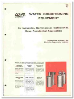 Water Refining Company 1966 vintage plumbing catalog conditioning Water Refining Company 1966 vintage plumbing catalog conditioning