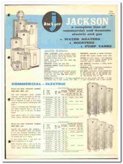 W L Jackson Mfg Company 1966 vintage plumbing catalog water heaters W L Jackson Mfg Company 1966 vintage plumbing catalog water heaters