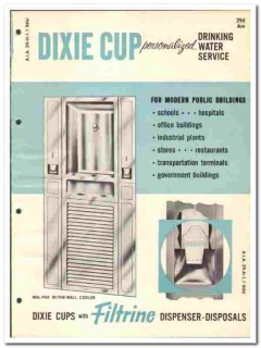 Filtrine Mfg Company 1966 vintage plumbing catalog water service Dixie