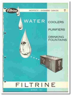 Filtrine Mfg Company 1966 vintage plumbing catalog water coolers