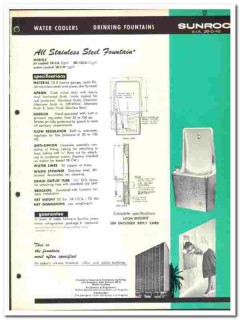 Sunroc Corp 1966 vintage plumbing catalog water coolers fountains Sunroc Corp 1966 vintage plumbing catalog water coolers fountains