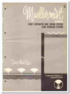 Muellermist Irrigation Company 1966 vintage plumbing catalog sprinkler