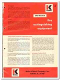 Walter Kidde Company 1966 vintage plumbing catalog fire extinguishing