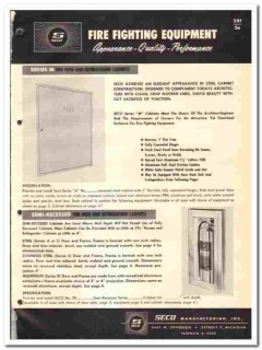 SECO Mfg Inc 1966 vintage plumbing catalog fire fighting equipment SECO Mfg Inc 1966 vintage plumbing catalog fire fighting equipment