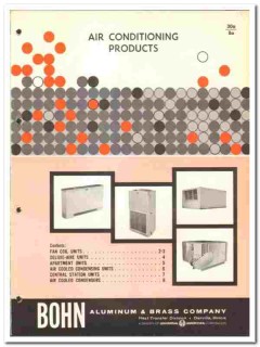 Bohn Aluminum Brass Company 1966 vintage heating catalog air condition Bohn Aluminum Brass Company 1966 vintage heating catalog air condition