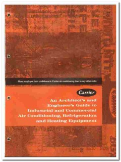 Carrier Air Conditioning Company 1966 vintage heating catalog cooling