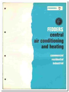 Fedders Corp 1966 vintage heating catalog central air conditioning