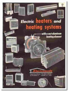 Singer Company 1966 vintage heating catalog Electromode cast aluminum Singer Company 1966 vintage heating catalog Electromode cast aluminum