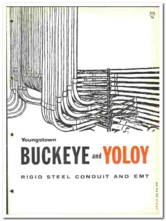 Youngstown Sheet Tube Company 1966 vintage electrical catalog conduit Youngstown Sheet Tube Company 1966 vintage electrical catalog conduit