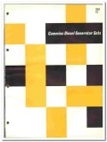 Cummins Engine Company 1966 vintage electrical catalog generator sets