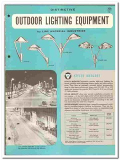 Line Material Industries 1966 vintage electrical catalog lighting