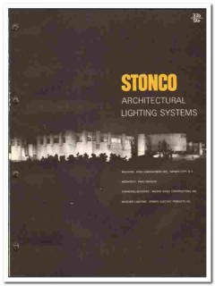 Stonco Electric Products Company 1966 vintage catalog lighting