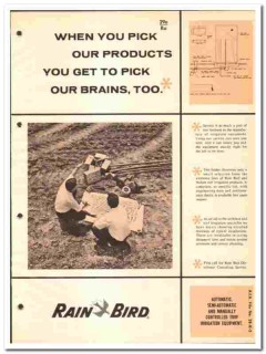 Rain Bird Sprinkler Mfg Corp 1966 vintage plumbing catalog L R Nelson Rain Bird Sprinkler Mfg Corp 1966 vintage plumbing catalog L R Nelson