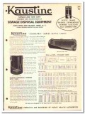 Kaustine Furnace Tank Corp 1966 vintage plumbing catalog sewage Kaustine Furnace Tank Corp 1966 vintage plumbing catalog sewage