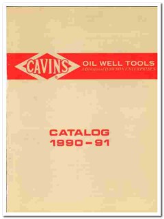 Dawson Enterprises 1990 vintage oil gas catalog oilfield Cavins Tools