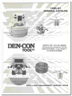 Den-Con Tool Company 1990 vintage oil gas catalog oilfield drilling