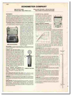 Echometer Company 1990 vintage oil gas catalog oilfield instrument