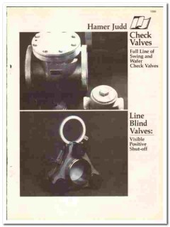 Hamer Judd International Inc 1990 vintage oil catalog oilfield valves Hamer Judd International Inc 1990 vintage oil catalog oilfield valves
