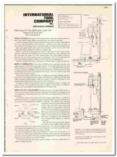 International Tool Company 1990 vintage oil gas catalog oilfield kelly International Tool Company 1990 vintage oil gas catalog oilfield kelly