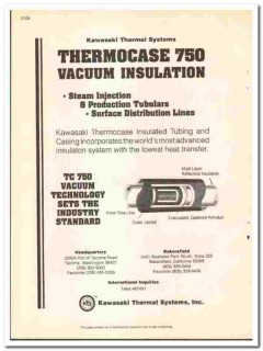 Kawasaki Thermal Systems Inc 1990 vintage oil gas catalog Thermocase Kawasaki Thermal Systems Inc 1990 vintage oil gas catalog Thermocase