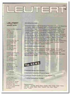 Friedrich Leutert 1990 vintage oil gas catalog oilfield instruments Friedrich Leutert 1990 vintage oil gas catalog oilfield instruments